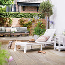 Mallorca műanyag napozóágy fehér