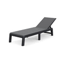 Mallorca műanyag napozóágy grafit