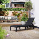 Mallorca műanyag napozóágy grafit