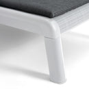 Mallorca műanyag napozóágy párnával fehér-világosszürke