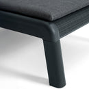 Mallorca műanyag napozóágy párnával grafit-világosszürke