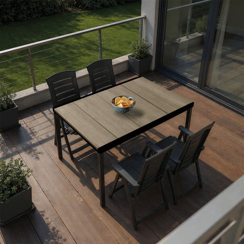 Portico 4+1 kerti bútor garnitúra szett kőris-grafit