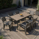 Amari 6+1 kerti bútor garnitúra szett kőris-grafit