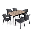 Romen 6+1 kerti bútor garnitúra szett kőris-grafit