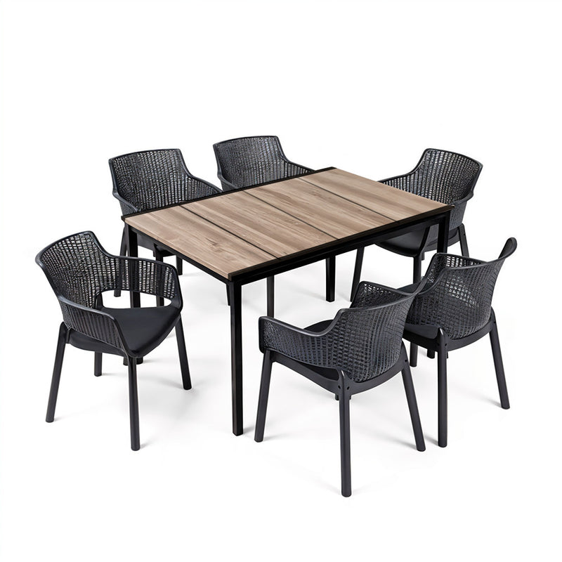 Romen 6+1 kerti bútor garnitúra szett kőris-grafit