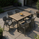 Romen 6+1 kerti bútor garnitúra szett kőris-grafit