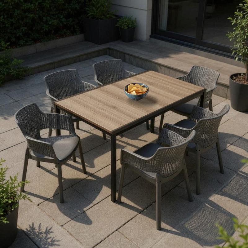 Romen 6+1 kerti bútor garnitúra szett kőris-grafit