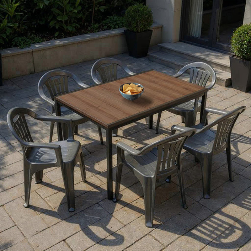 Rowen 6+1 kerti bútor garnitúra szett dió-grafit