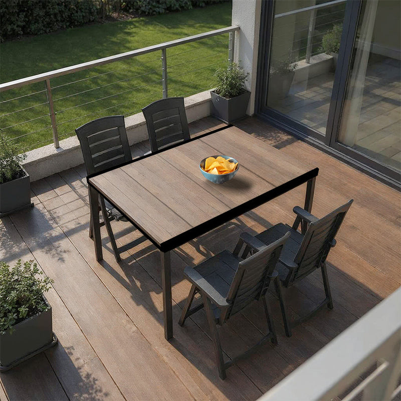 Portico 4+1 kerti bútor garnitúra szett dió-grafit