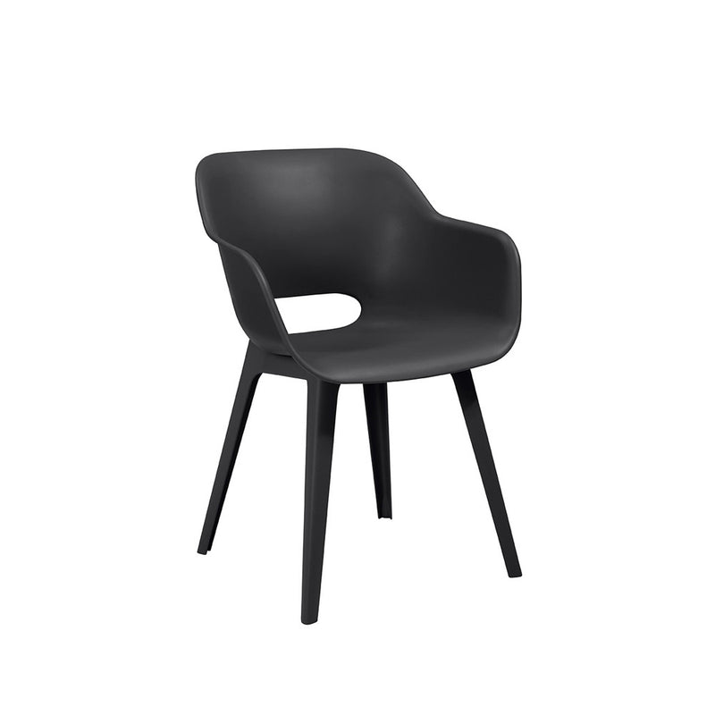 Flora 4+1 kerti bútor garnitúra szett dió-grafit