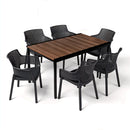 Romen 6+1 kerti bútor garnitúra szett dió-grafit