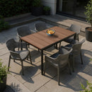 Romen 6+1 kerti bútor garnitúra szett dió-grafit