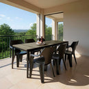 Carter Large 6+1 kerti bútor garnitúra szett kőris-grafit