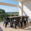 Carter Large 8+1 kerti bútor garnitúra szett kőris-grafit