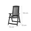 Portico Large 6+1 kerti bútor garnitúra szett kőris-grafit