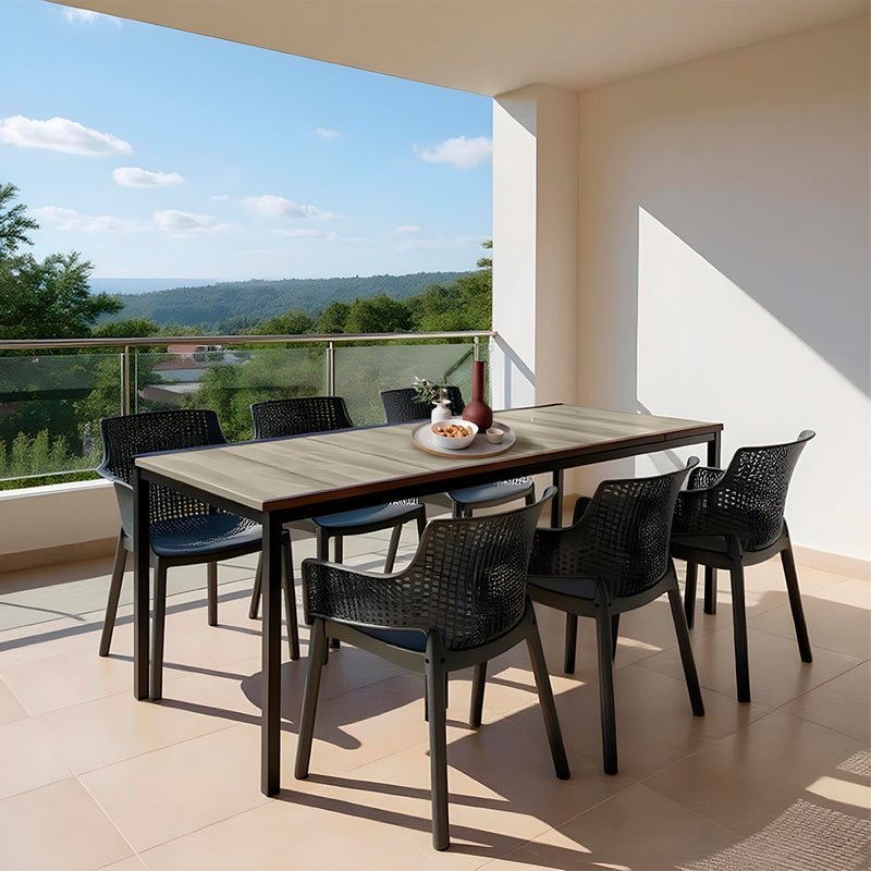 Romen Large 6+1 kerti bútor garnitúra szett kőris-grafit