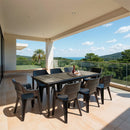 Ravello Large 8+1 kerti bútor garnitúra szett kőris-fekete