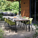 Porto 200 műanyag kerti asztal kőris