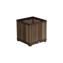 Deco szögletes műanyag virágláda 61 L dió