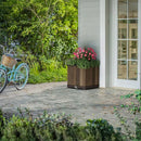 Deco szögletes műanyag virágláda 61 L dió