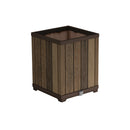 Deco szögletes magasított műanyag virágláda 74 L dió