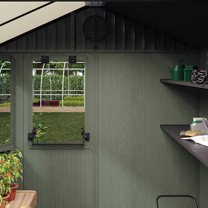 Potting shed kültéri műanyag ház zöld