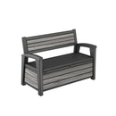 Decocoat műanyag kerti pad/tároló 227 L viharszürke