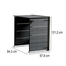 Hide away kültéri szemetes tároló - kiegészító elem 240 L szürke