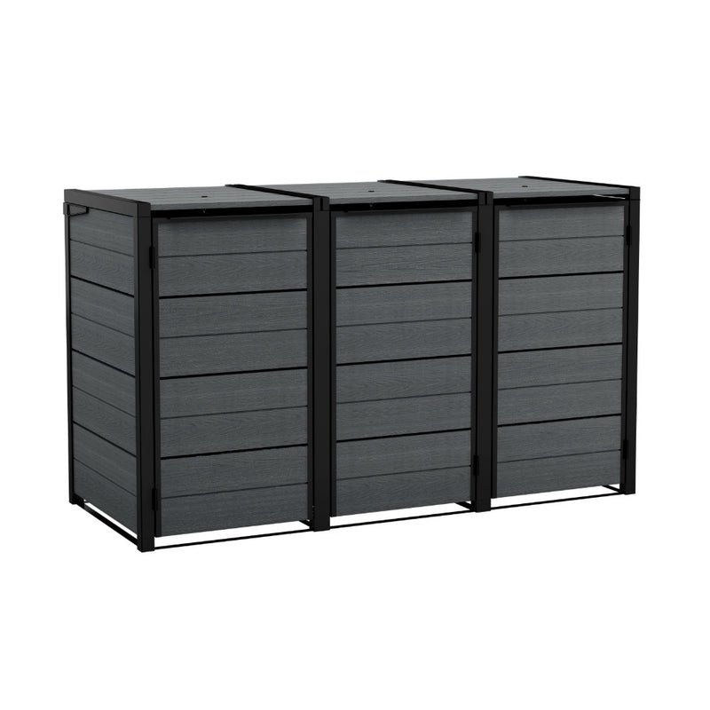 Hide away kültéri szemetes tároló - kiegészító elem 240 L szürke