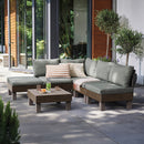 Elements full kerti bútor szett dió-zöld