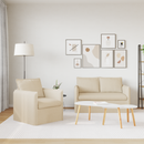 vidaXL Kanapé Szett 2 pcs Krémszínű 136 x 82 x 85 cm Szövet