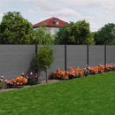 Fence evotech műanyag famintás kerítéspanel csomag szürke