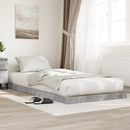 vidaXL Földi ágykeret Beton Szürke 100 x 200 cm Faanyag