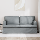 vidaXL Kanapé Világosszürke 162 x 80 x 85 cm szövet