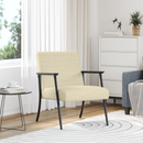 vidaXL karosszék Krém 59 x 75 x 78 cm szövet