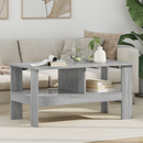 vidaXL Dohányzóasztal Szürke Sonoma 90 x 50 x 45 cm Faanyag