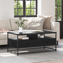 vidaXL Dohányzóasztal fiókkal Fekete tölgy 100 x 51 x 45 cm Faanyag