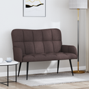 vidaXL Kétüléses Kanapé Sötét Barna 115 x 61 x 87 cm Szövet