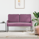 vidaXL Kanapék párnával 110cm Lila Furnér
