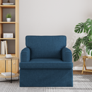 vidaXL Kanapé Kék 84 x 80 x 85 cm szövet