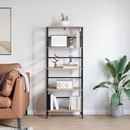 vidaXL Könyvespolc Sonoma tölgy 60 x 29,5 x 149 cm Faanyag