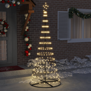 vidaXL LED Karácsonyi Fenyő 295 LED-del Meleg fehér 250 cm Fém