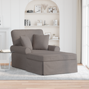 vidaXL Fotel Loungba Szoknyával párnával 3 pcs Tópszínű szövet