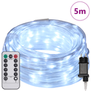vidaXL Kötél világítás 120 LED-del Hideg Fehér 5 m PVC