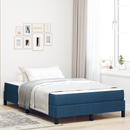 vidaXL Boxrugós ágy matracmal Kék 120 x 200 cm szövet
