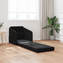 vidaXL Kanapéágy Fekete 65 x 80 x 83 cm Bársony