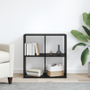 vidaXL Könyvespolc Fekete tölgy 69,5 x 29 x 69,5 cm Faanyag