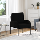 vidaXL Kanapék párnával 55cm Fekete Furnér