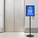 vidaXL Pedestal poszter állvány Ezüst a3 PVC és Acél