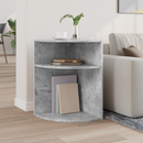 vidaXL Végasztal Beton Szürke 39,7 x 39,7 x 60 cm Faanyag